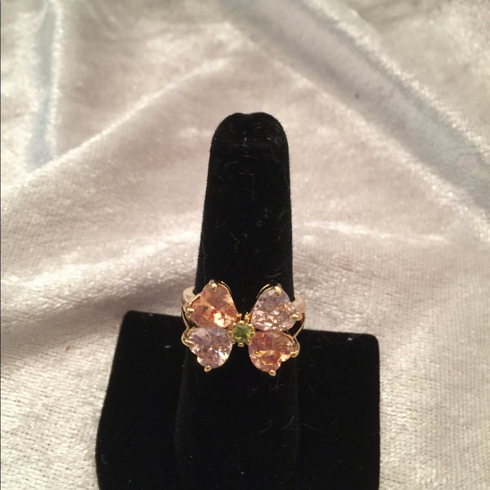 Amethyst Brilliant Cut Gold Filled Ring. - Picture 2 of 5